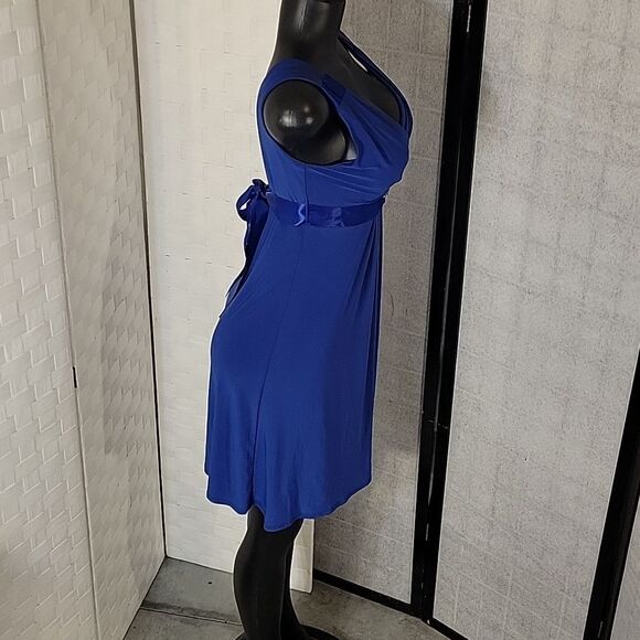 BRAND NEW SCARLETT NITE SLEEVELESS V-NECK TIE BACK WOMEN"S DRESS - Picture 5 of 14